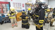 KACC Fire-Rescue-EMR Students engaged in SCBA practice.